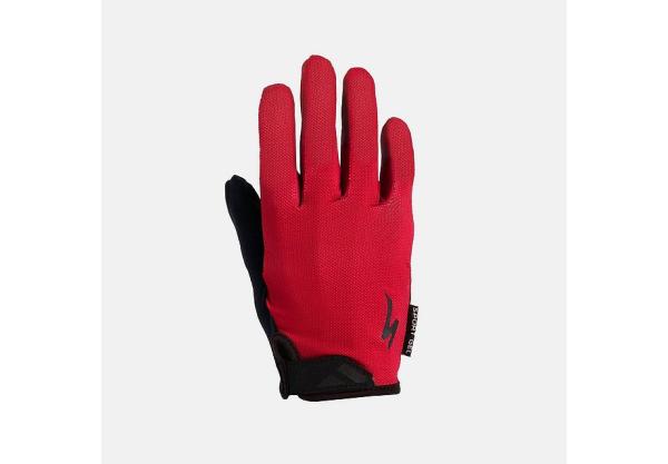 Specialized Women's Body Geometry Sport Gel Long Finger Gloves M Vivid Red